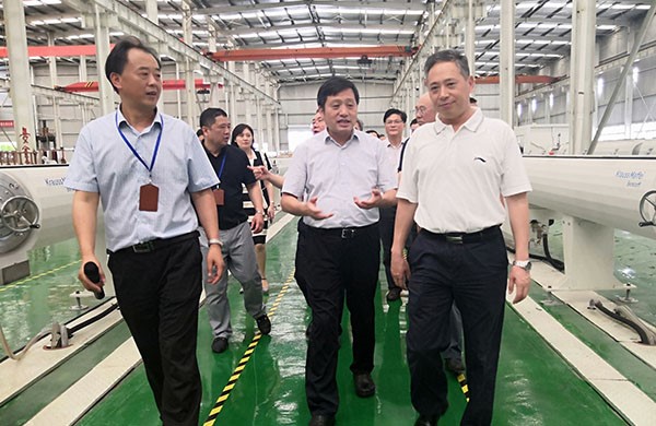 Chen Junqing, vice chairman of the Provincial Political Consultative Conference, led the investigation team to Anyuan Pipeline Company for investigation and investigation